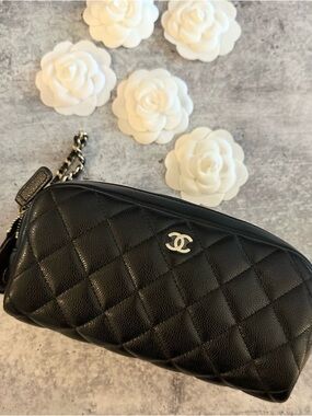 CHANEL Toiletry Cosmetic Case / Clutch Bag